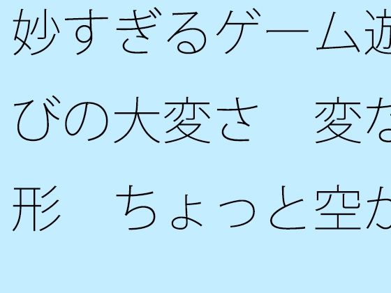 妙すぎるゲーム遊びの大変さ 変な形 ちょっと空から俯瞰して見ると違うのか・・