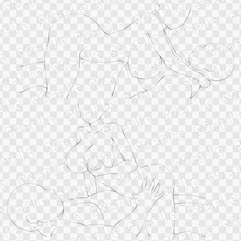 線画素材集［手］35
