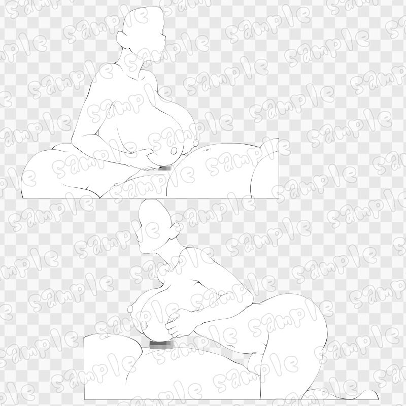 線画素材集［手］51