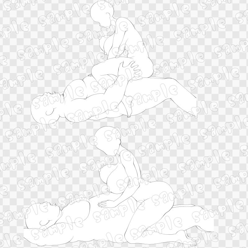 線画素材集［手］60