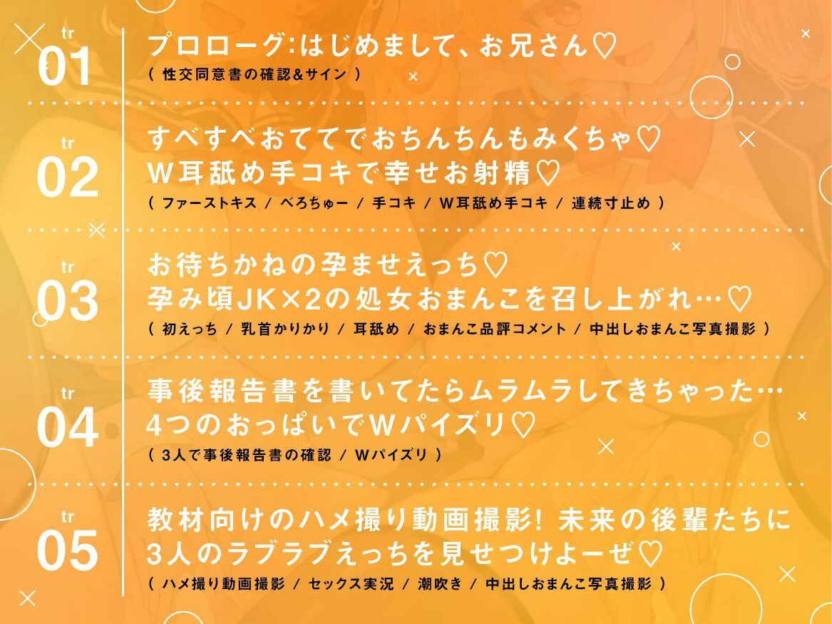 【らぶらぶ幸せ3P】少子化おまんこまっちんぐ! ギャルJKみなみと清楚JKなつみのおちんぽ媚び媚びアオハル孕ませっくす