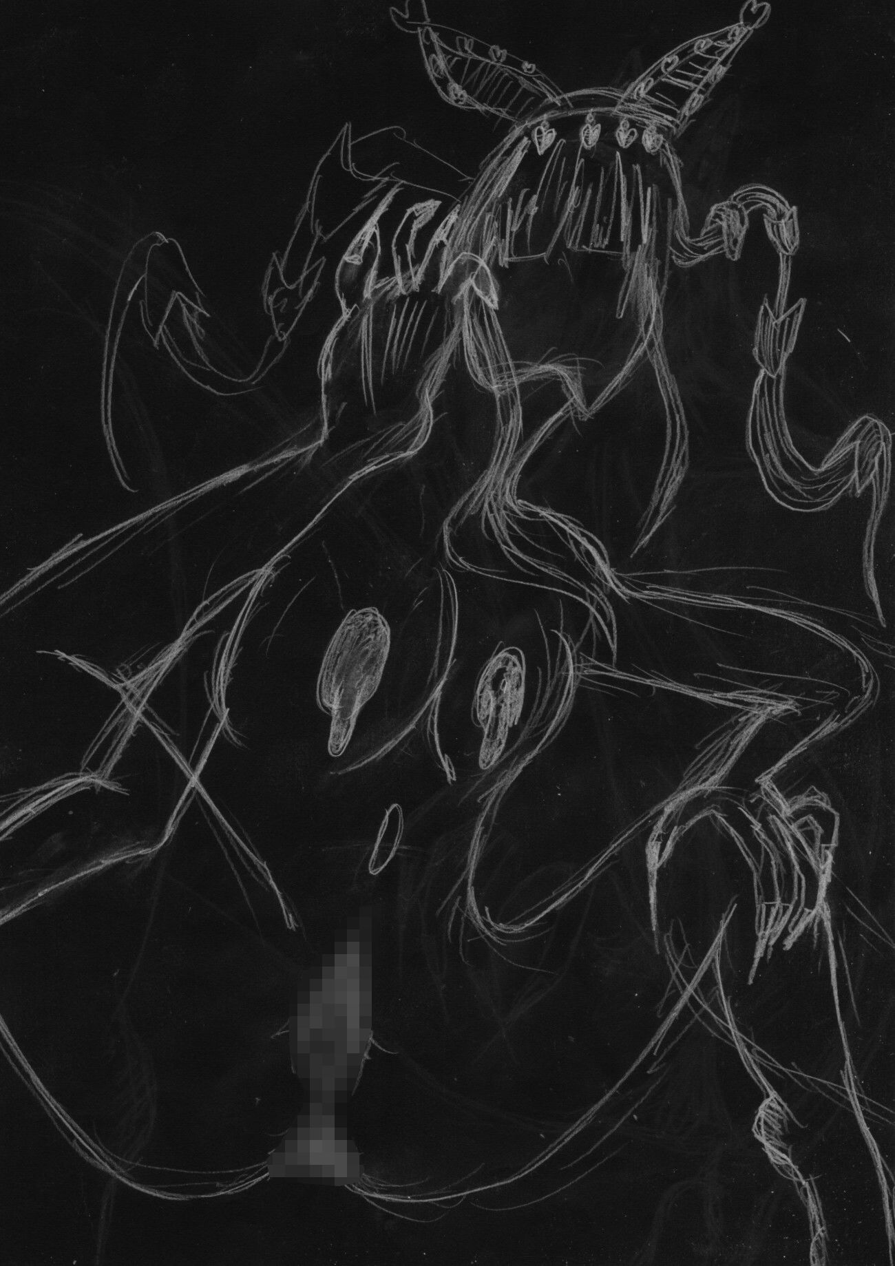 黒よりも黒いエロティックホラー黒戯絵集「マネキンポーズ8」