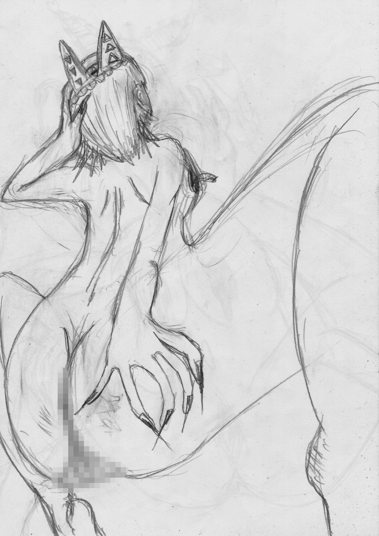 黒よりも黒いエロティックホラー黒戯絵集「マネキンポーズ8」