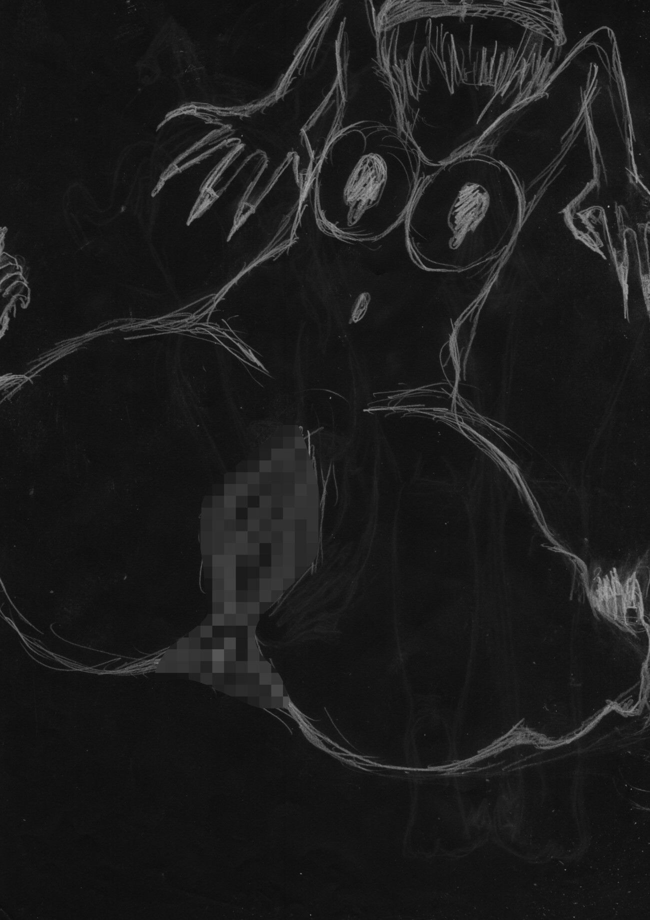 黒よりも黒いエロティックホラー黒戯絵集「マネキンポーズ8」