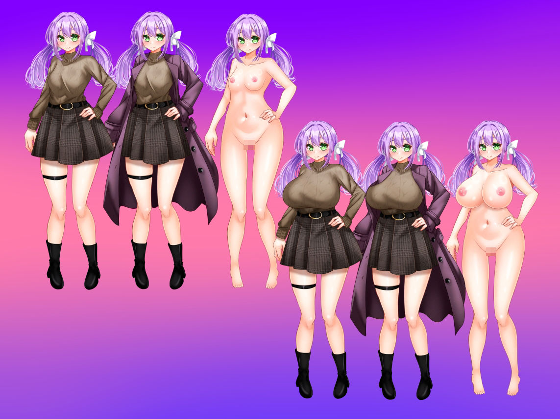 立ち絵素材 私服の女の子