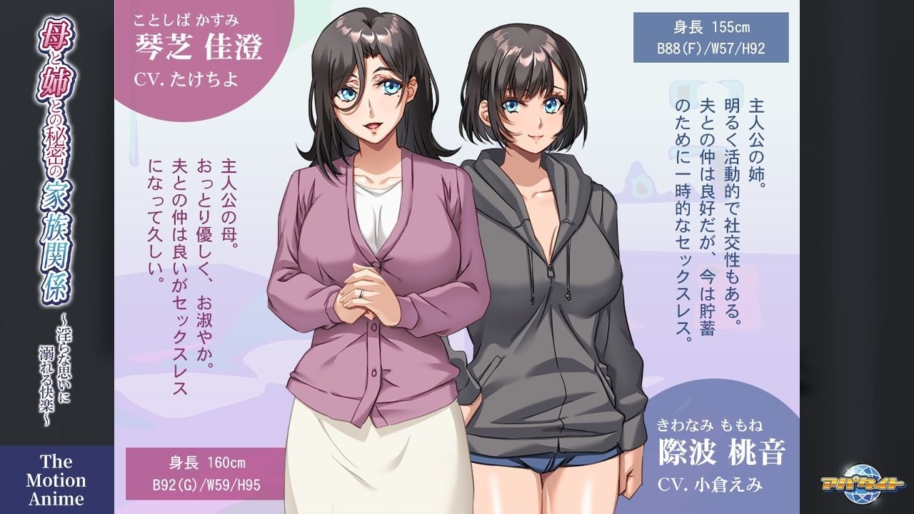 母と姉との秘密の家族関係〜淫らな思いに溺れる快楽〜 The Motion Anime
