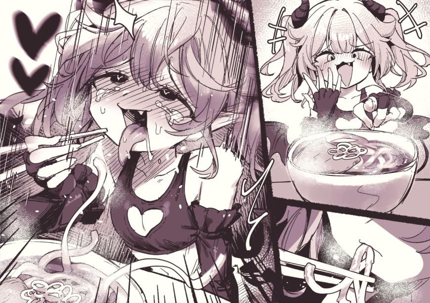 【CV:山田じぇみ子】メス〇キ、うどんを食う。【「ザコの館」総DL1000本突破記念スピンオフ！】（※飯テロ注意！！）