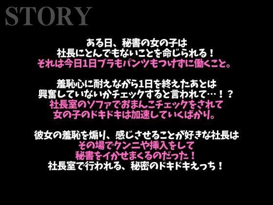 変態社長のおまんこチェック「どうでした?今日1日、下着をつけないで働いた気分は。」(CV:がく×シナリオ:悠希)