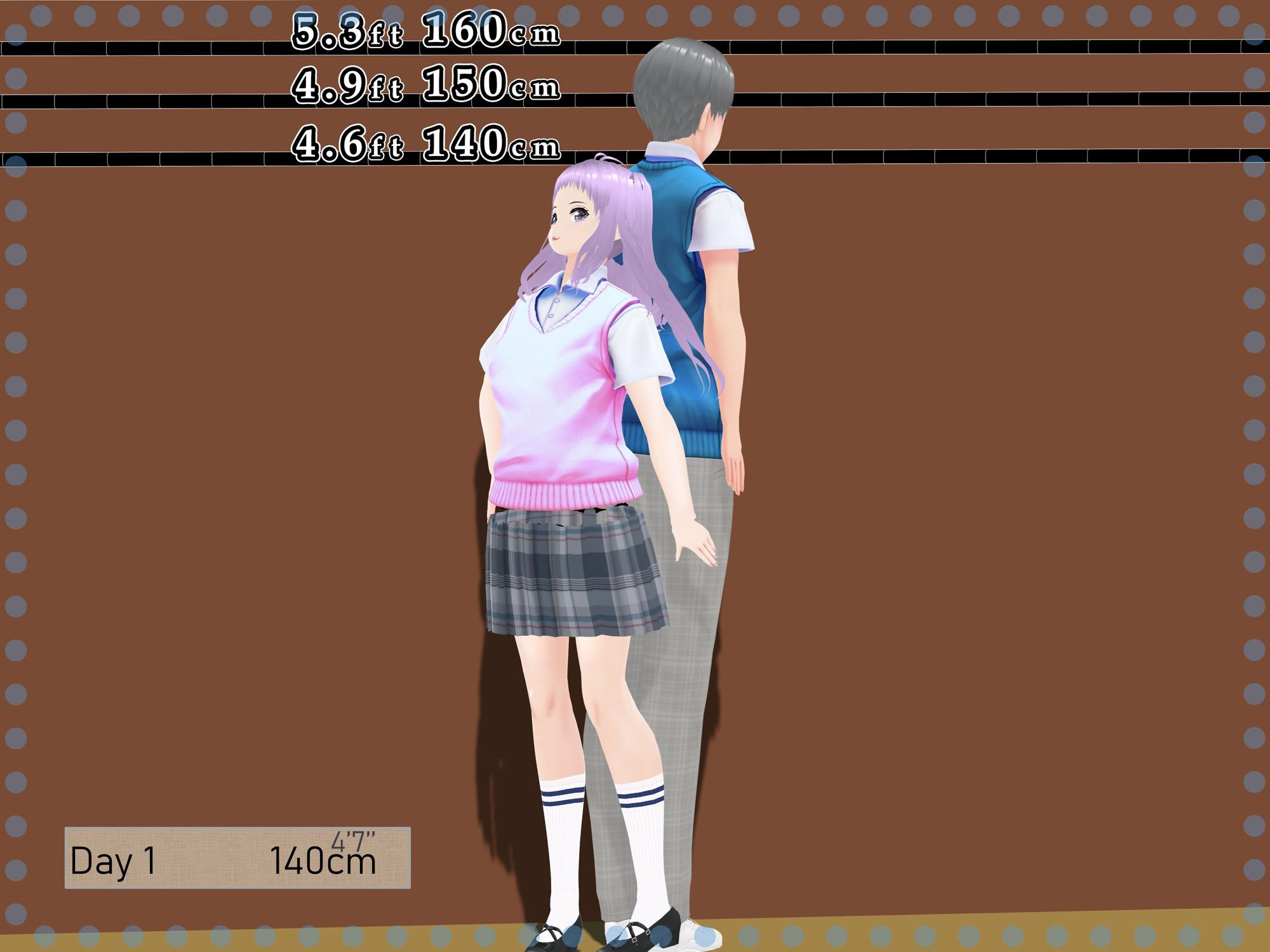 女子だけデカく 男子を追い抜く 成長音〜段差編〜