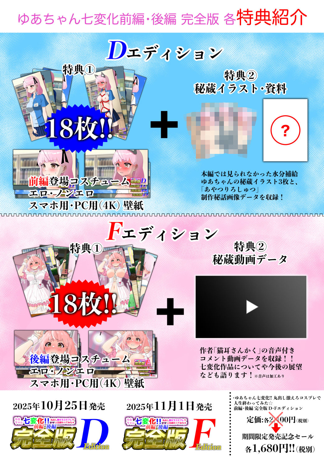 ゆあちゃん七変化！！ 丸出し激えろコスプレで人生終わってみた★前編・後編完全版Fエディション