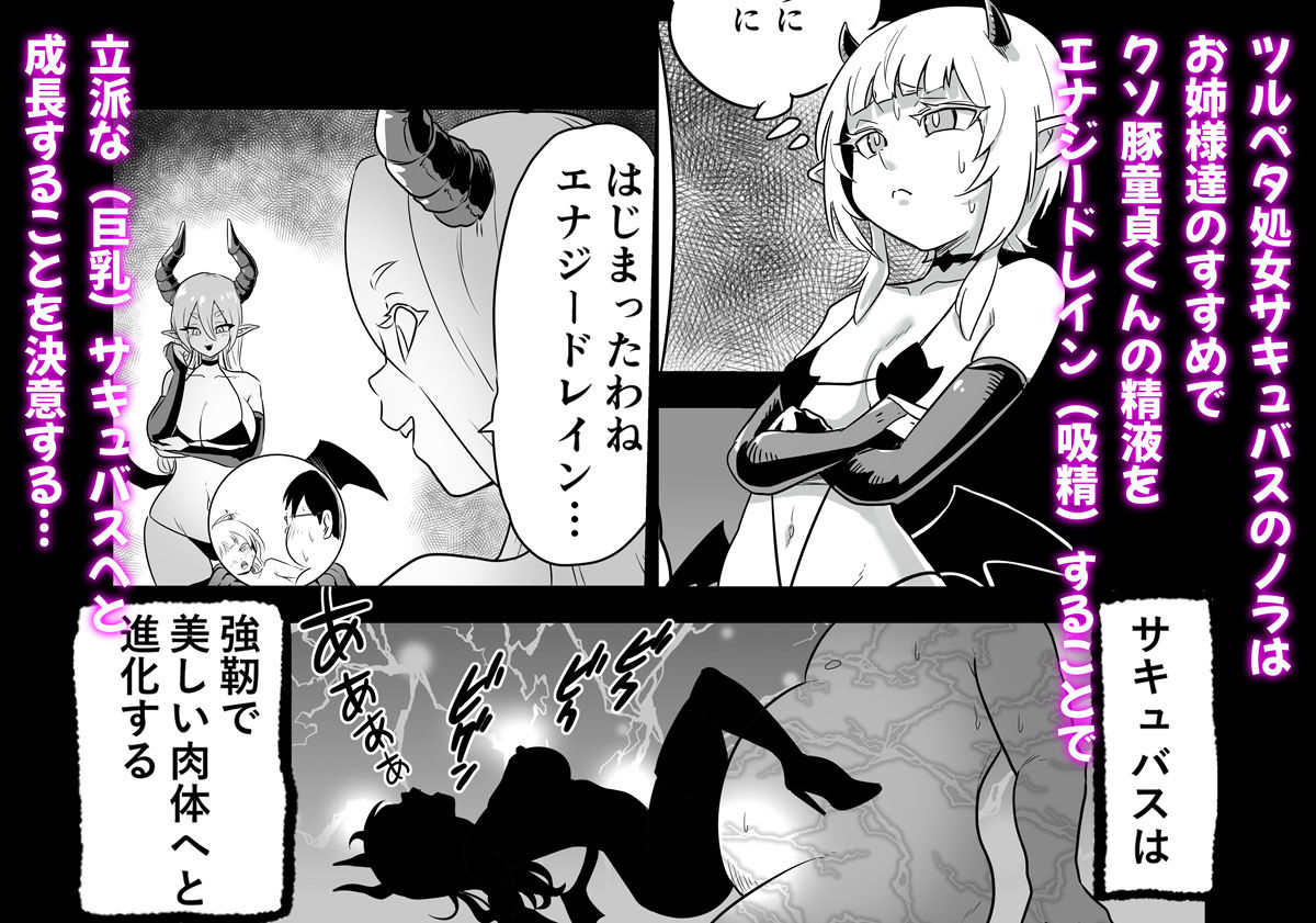 処女サキュバスVS豚童貞