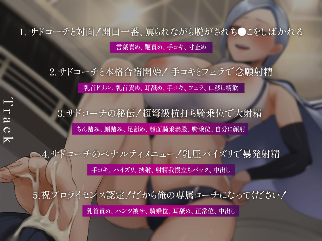 マゾ男強化選手合宿！サドコーチにしばかれシゴかれ罵倒射精管理！
