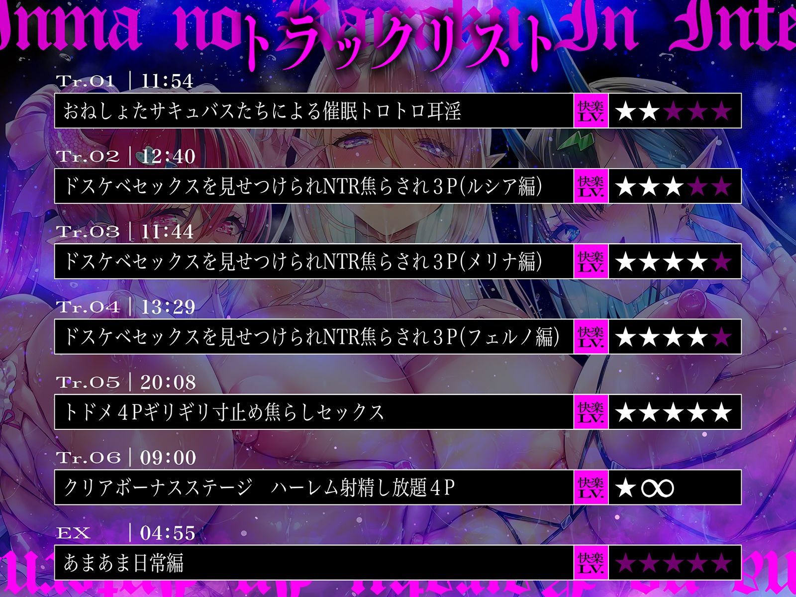 【快楽LV★★★★★】淫魔の快楽インフェルノ〜攻略せよ！「焦らシコ」快楽ダンジョン♪どっぷり特濃精子を搾り取られる射精管理ゲーム〜