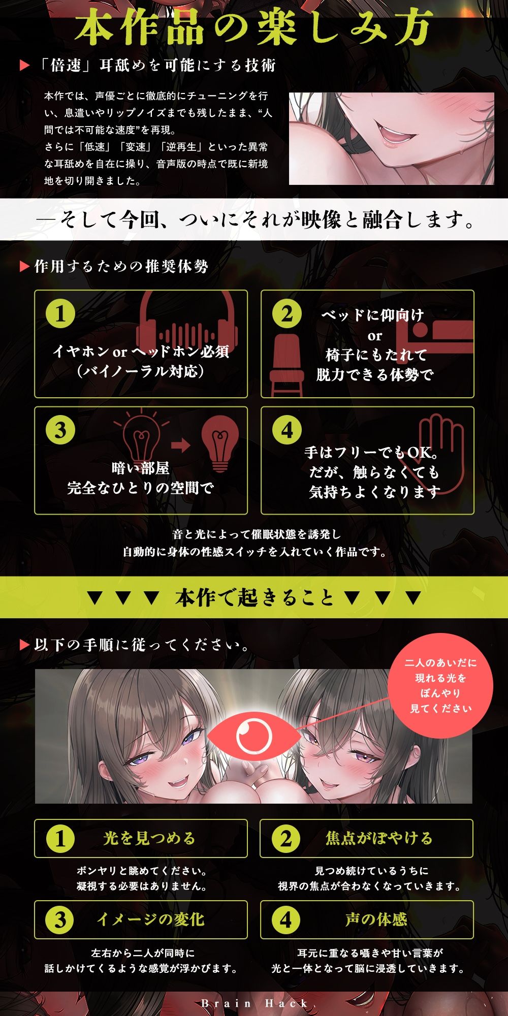 【超高速耳舐め】「脳が、バグる。」 The Movie〜超高速・半減速・逆再生の超気持ちイイ耳舐めで快楽発狂〜