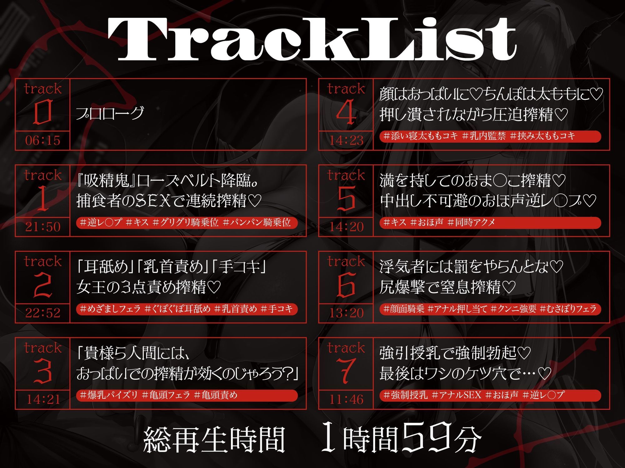 【逆レ】【のじゃ】サキュバス女王の眷属〜貴方の精子でしか快感を得れない女王は貴方に執着逆レ〜