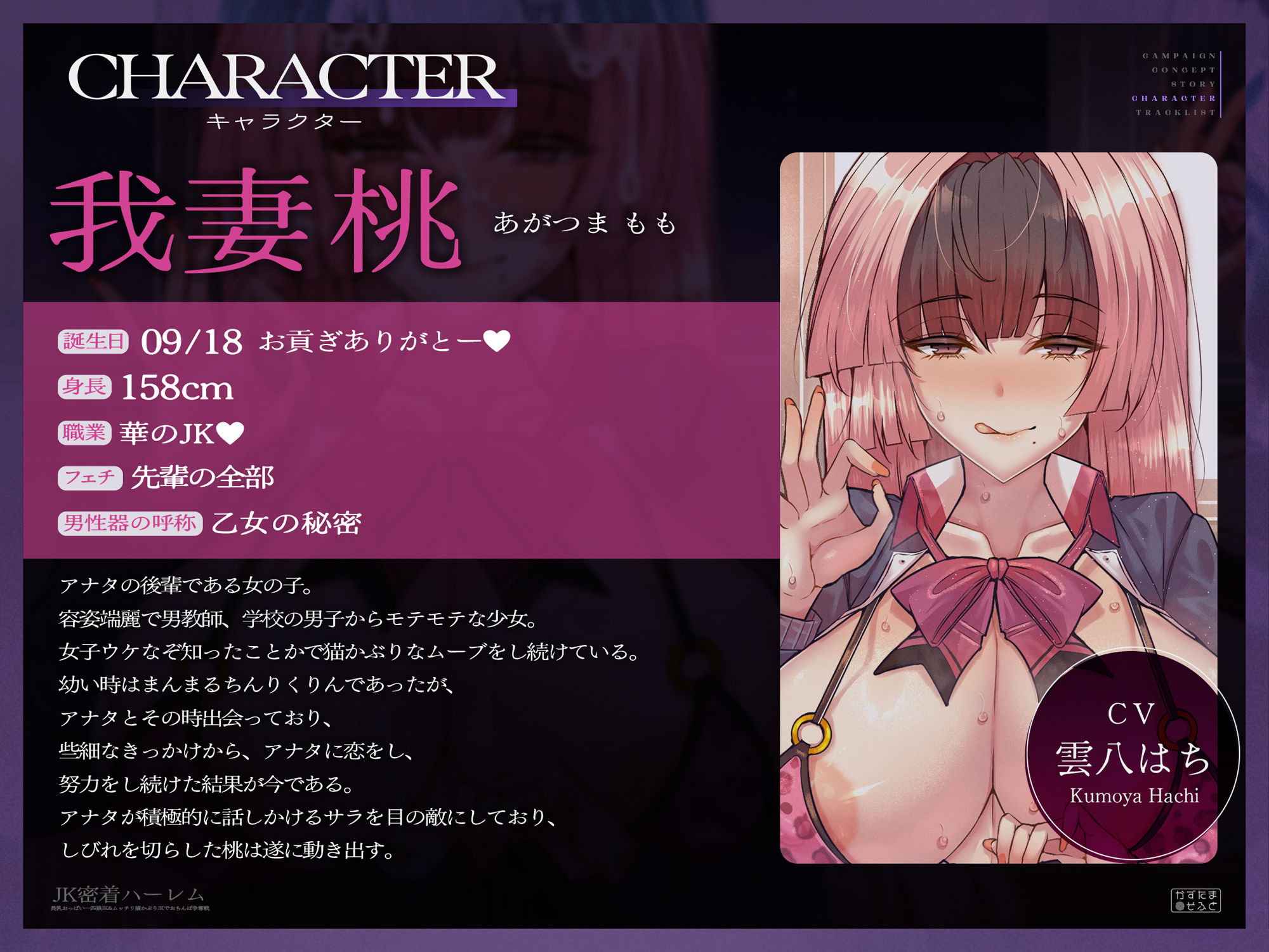 【密着フォーリーサウンド/ドスケベ事後差分イラスト】JK密着ハーレム〜長乳おっぱい一匹狼JK&ムッチリ猫かぶりJKでおちんぽ争奪戦〜【KU100】