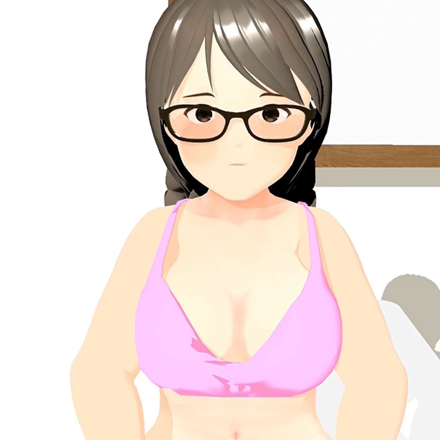 フル3Dアニメ 地味で陰キャなメガネ女子が意外にエロかった 黒澤きょう