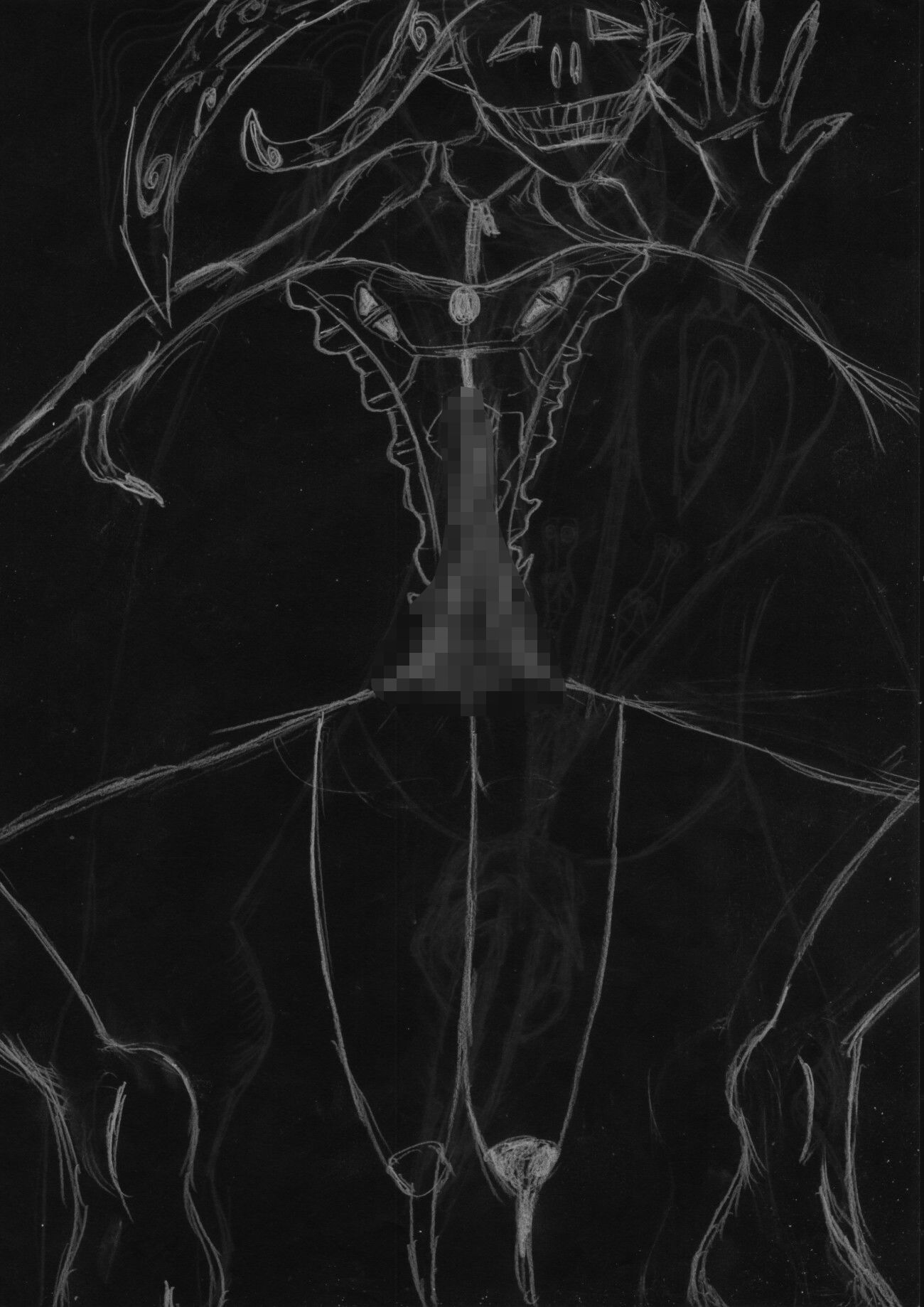 黒よりも黒いエロティックホラー黒戯絵集「マネキンポーズ9」
