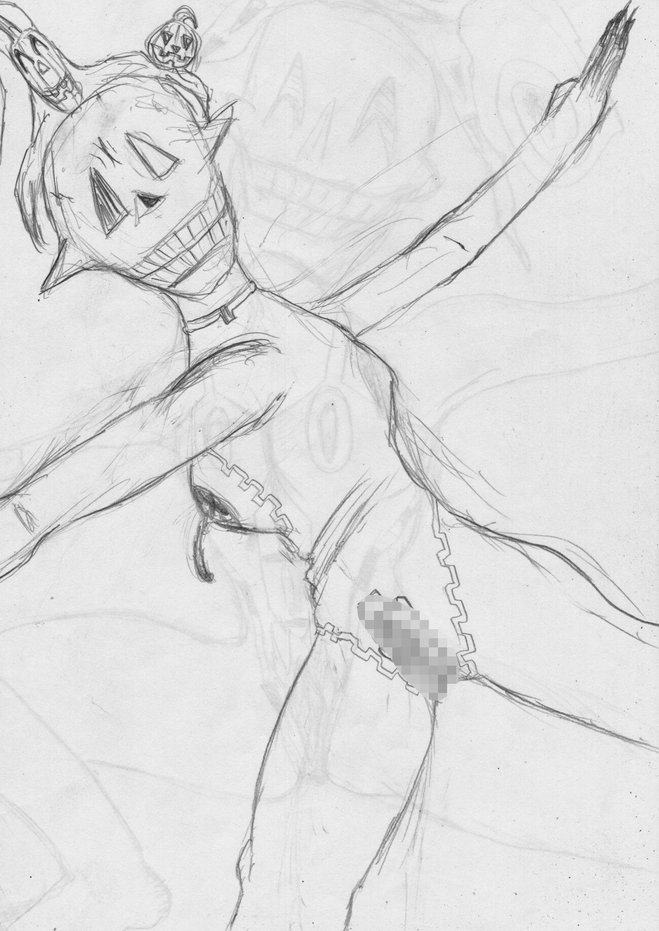黒よりも黒いエロティックホラー黒戯絵集「マネキンポーズ9」