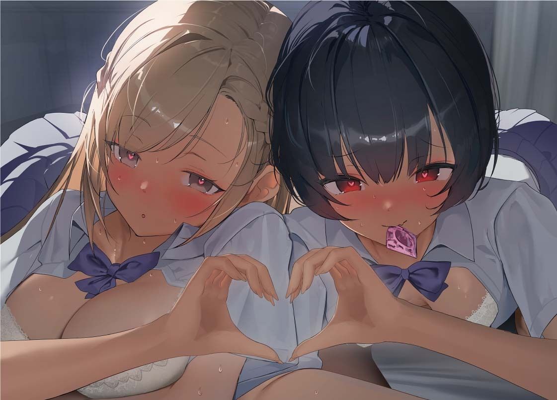 【密着耳舐め】どすけべダブルJKりりんとはらり〜甘々JK二人に両耳元で囁かれながら中出し甘やかし交尾〜