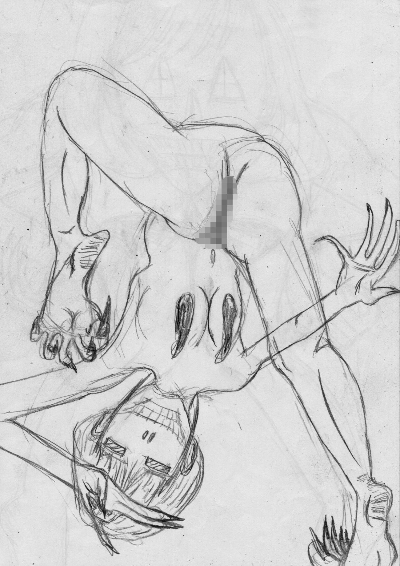 黒よりも黒いエロティックホラー黒戯絵集「マネキンポーズ10」