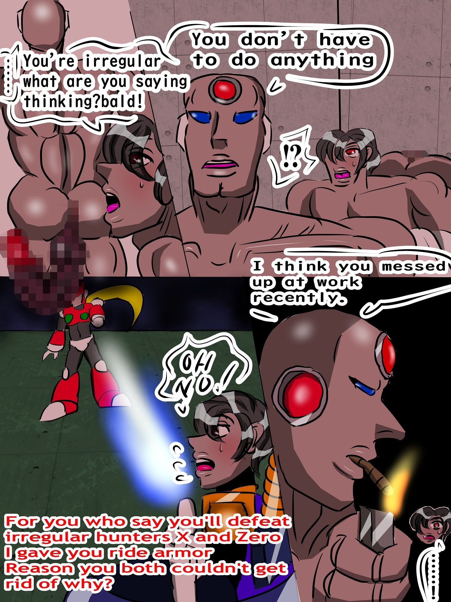 2Dogs of Rebel leader omnibus Reploid Rebel Army’s comrades the rusting and the commanding officer engage in a sex battle， leaving irregulars in agony and consumed by desire