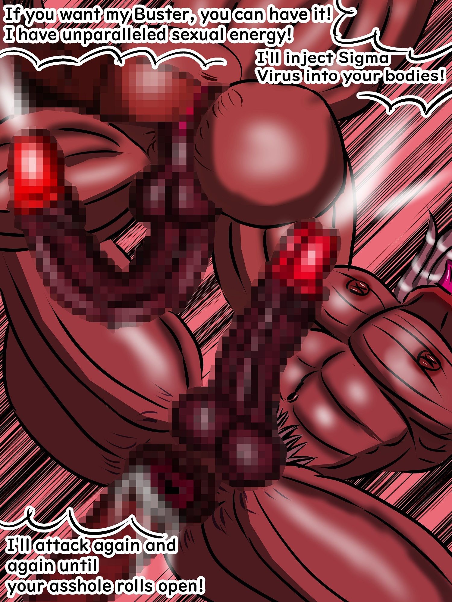 2Dogs of Rebel leader omnibus Reploid Rebel Army’s comrades the rusting and the commanding officer engage in a sex battle， leaving irregulars in agony and consumed by desire