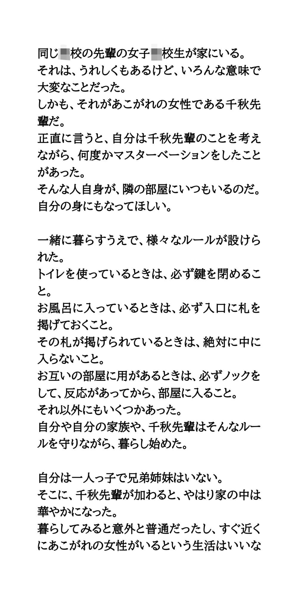 先輩女子との同居生活。禁断の下着漁り、トイレ・風呂・部屋盗撮