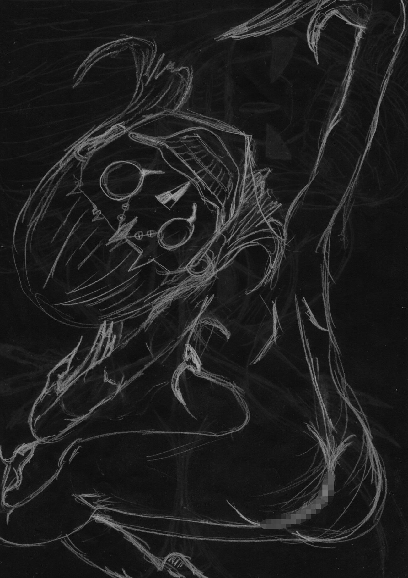 黒よりも黒いエロティックホラー黒戯絵集「マネキンポーズ11」