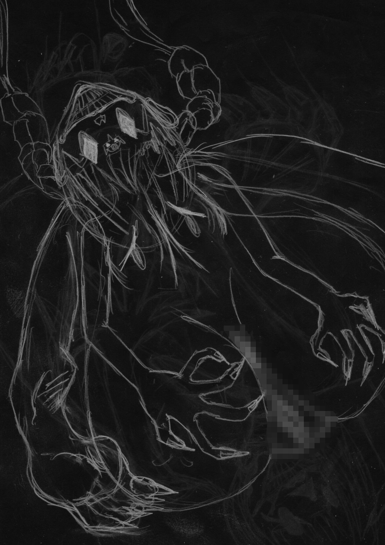 黒よりも黒いエロティックホラー黒戯絵集「マネキンポーズ11」