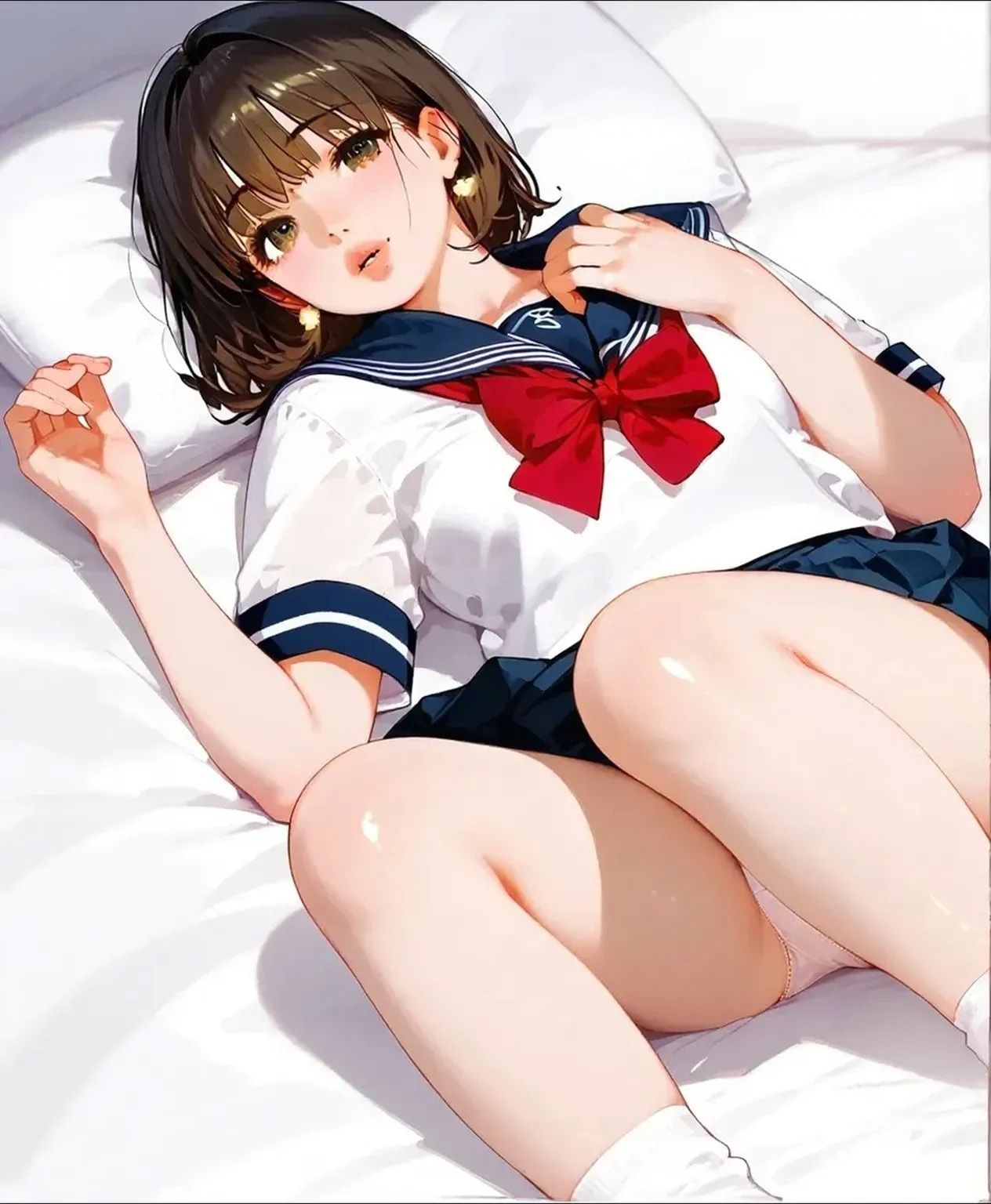 セーラー服でよがる人妻