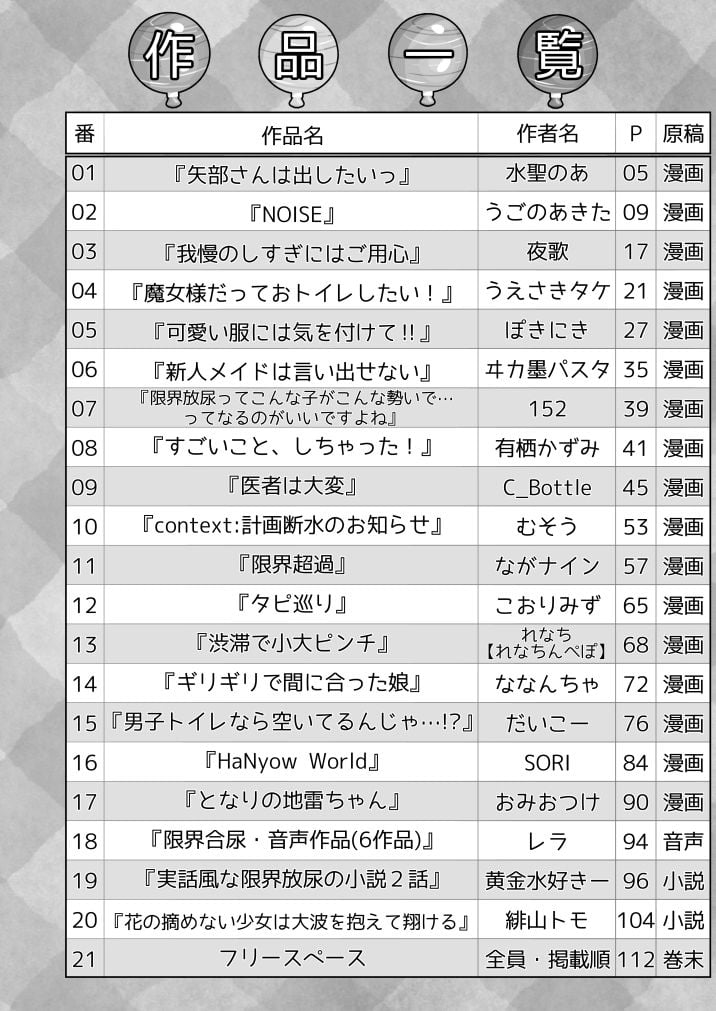 限界合尿［ギリギリセーフおしっこ合同］