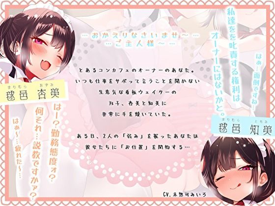 双子のメス〇キウェイターとおま〇こサンドイッチ。オーナーのあなたに逆らえないお仕事