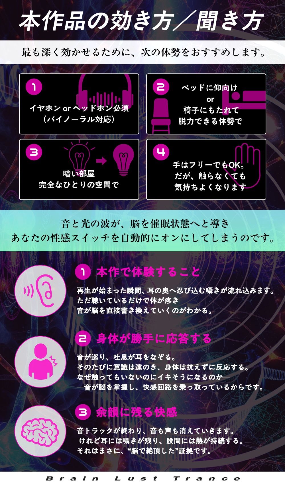 【絶頂地獄】脳淫トランス〜脳波を操作し快感の回路を書き換える本物の電子ドラッグ〜