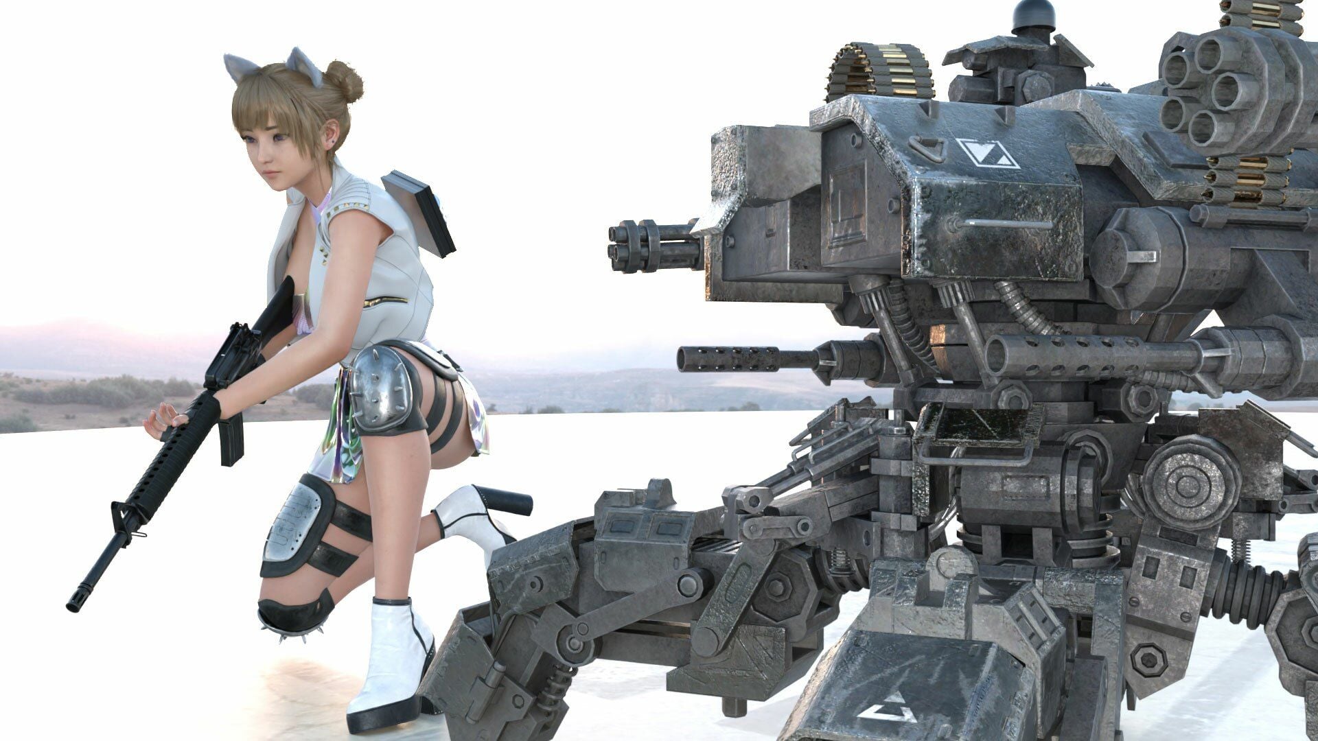 【▲100】廻里が主人公のMMORPG『編隊コレクション:Re』ゲーム動画(Vol.05:ゾンビの集団によるレ○プ被害に遭ってしまう:大開脚!)