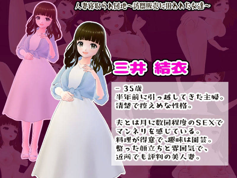 人妻寝取られ団地〜訪問販売に狙われた女達〜【CG集】