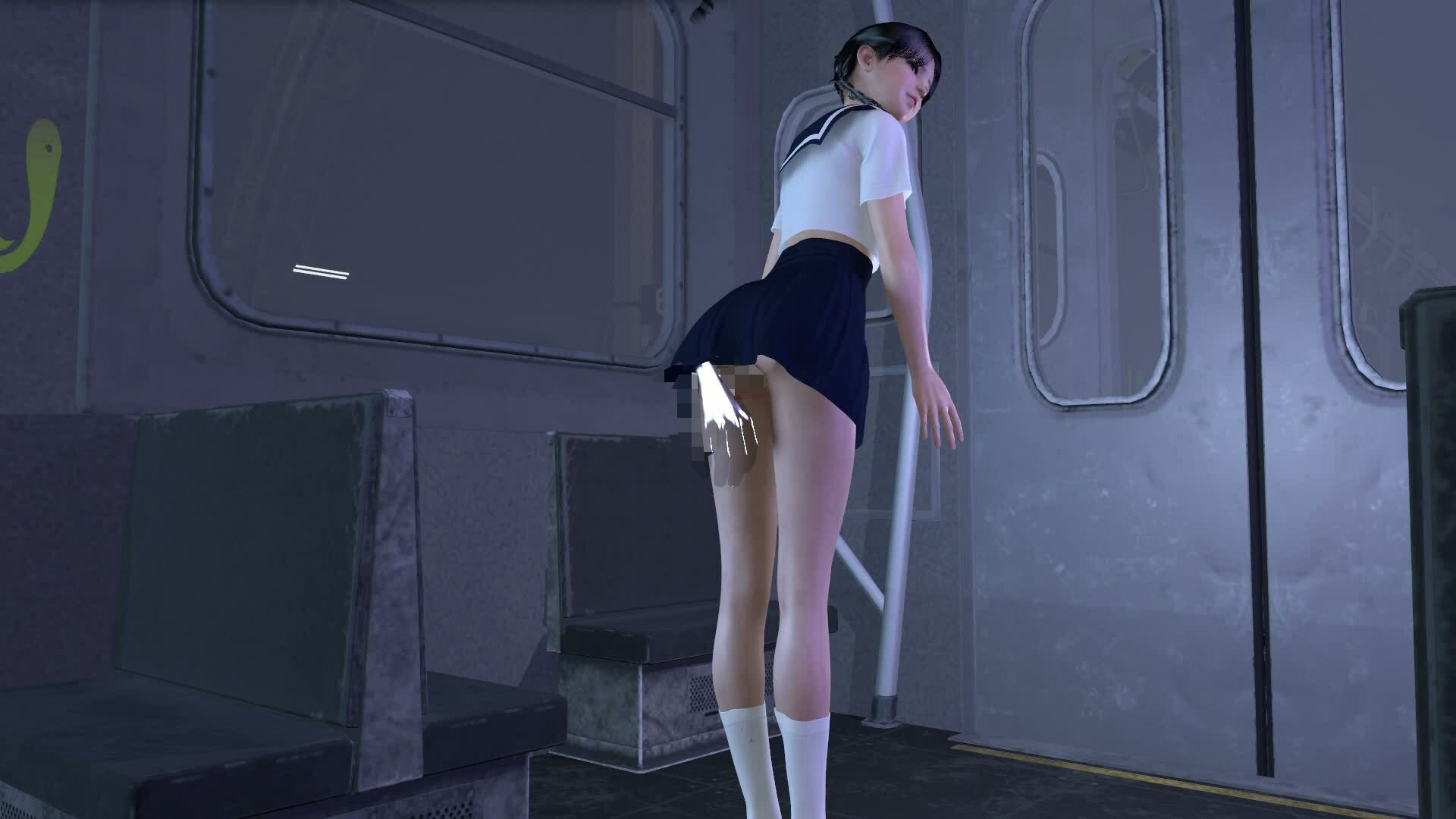 【ROML084】透明人間-電車痴●-セーラー服-イラマチオ-ロリコン-ぶっかけセックス「何で誰もいなの!?」