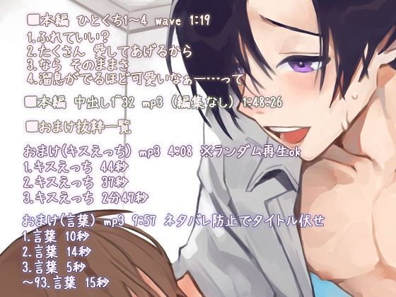 援交男子の甘イキ中出し 音声 〜1時間53分あまり聞かない男性のながーい甘イキ絶頂〜