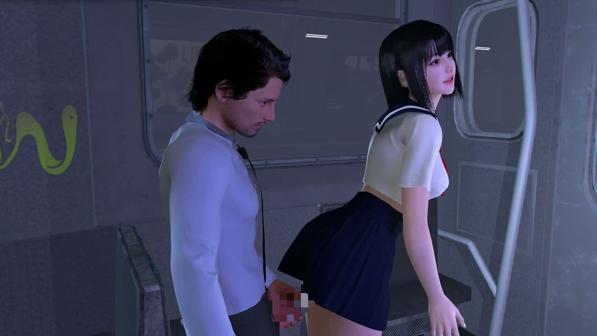 【ROMC352】時間停止電車レ●プセーラー服●●●●●「体が動かない」