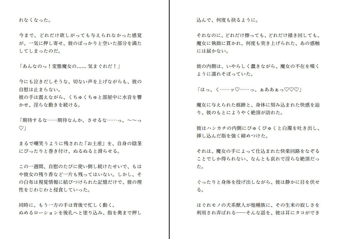 生意気な犬系獣人はふたなり魔女に撫でられたときだけデレデレわんこにジョブチェンジする