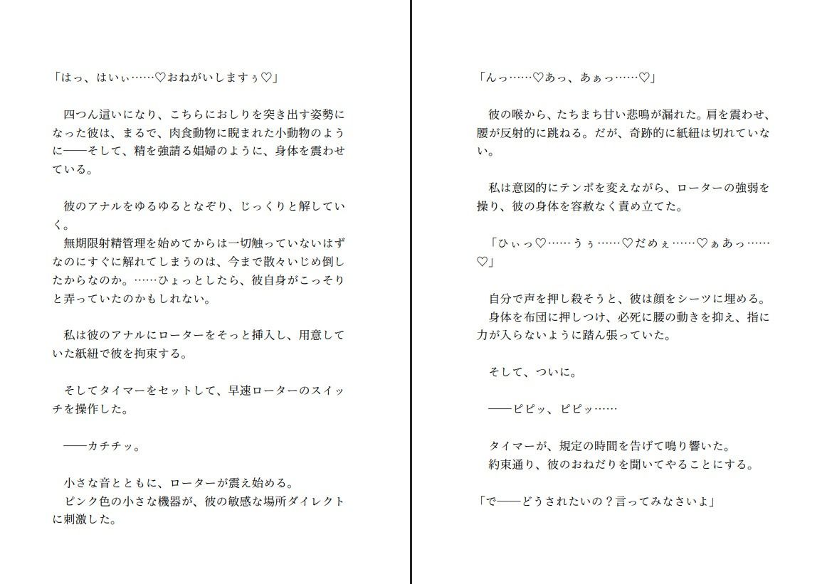 飼い犬系彼氏と喧嘩して仲直りする〜射精する権利を奪ってくださいと懇願する彼の望みが健気すぎたので射精できない彼をたくさんいじめてあげようと思います〜