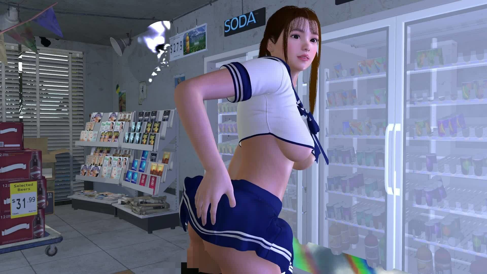 【ROMV371】ロリ巨乳JKレ●プ透明人間コンビニフルセックス「誰もいなのにレ●プされてる！？」