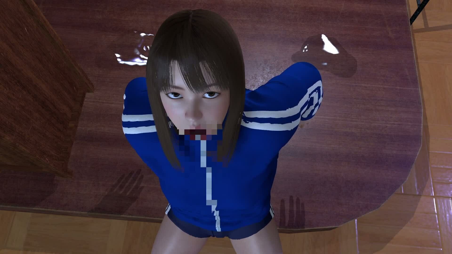 【ROMV372】ジャージブルマ学校教室透明人間フルセックス「誰もいなのにセックスされてる！？」