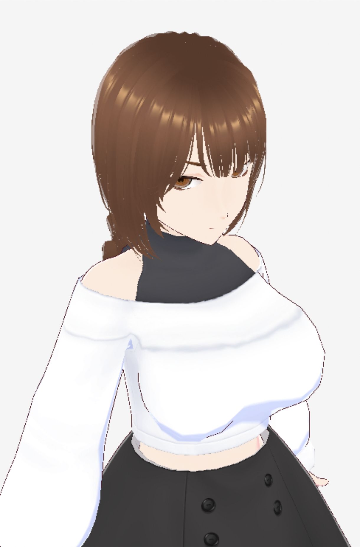 ツンデレっぽい巨乳のお姉さん（セリフなし 3DCGモデル イラスト集）