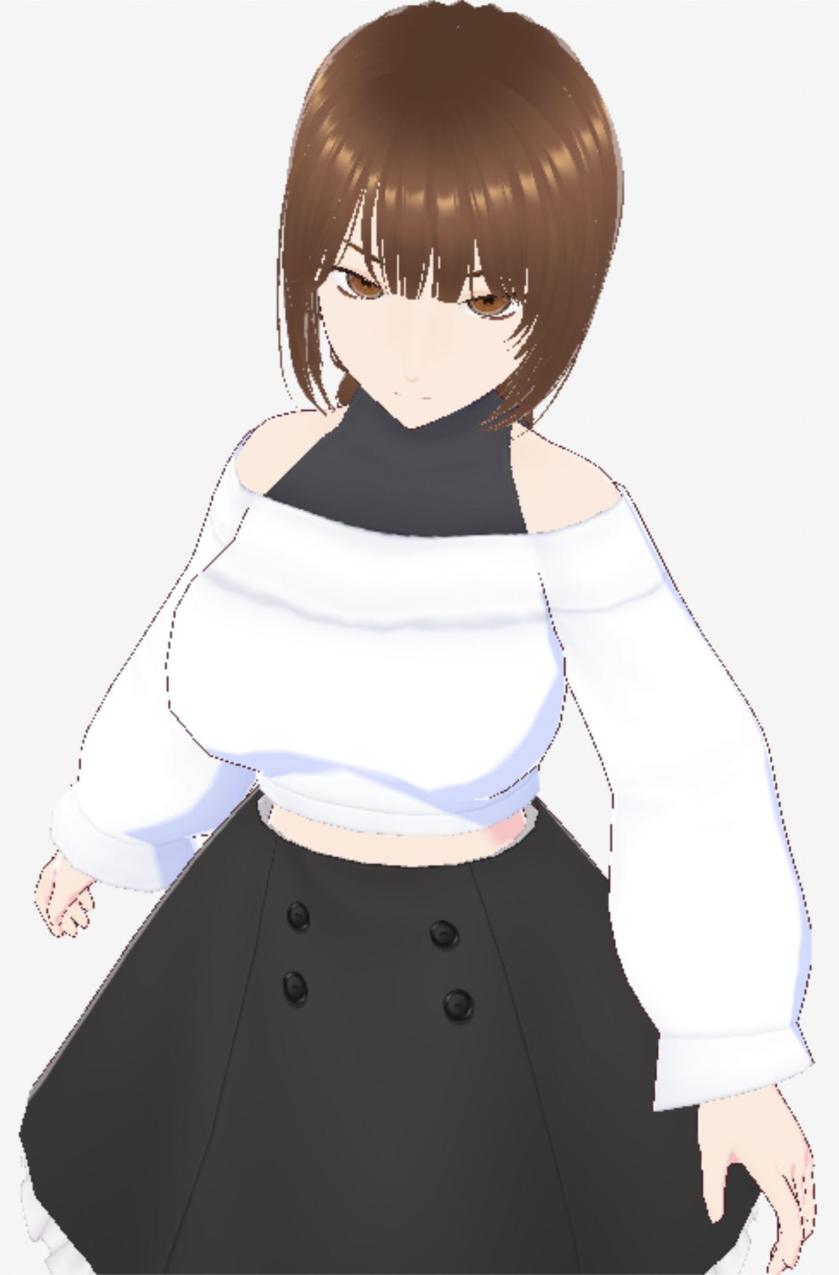 ツンデレっぽい巨乳のお姉さん（セリフなし 3DCGモデル イラスト集）