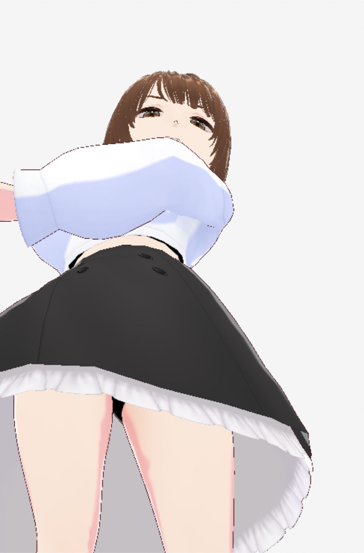 ツンデレっぽい巨乳のお姉さん（セリフなし 3DCGモデル イラスト集）