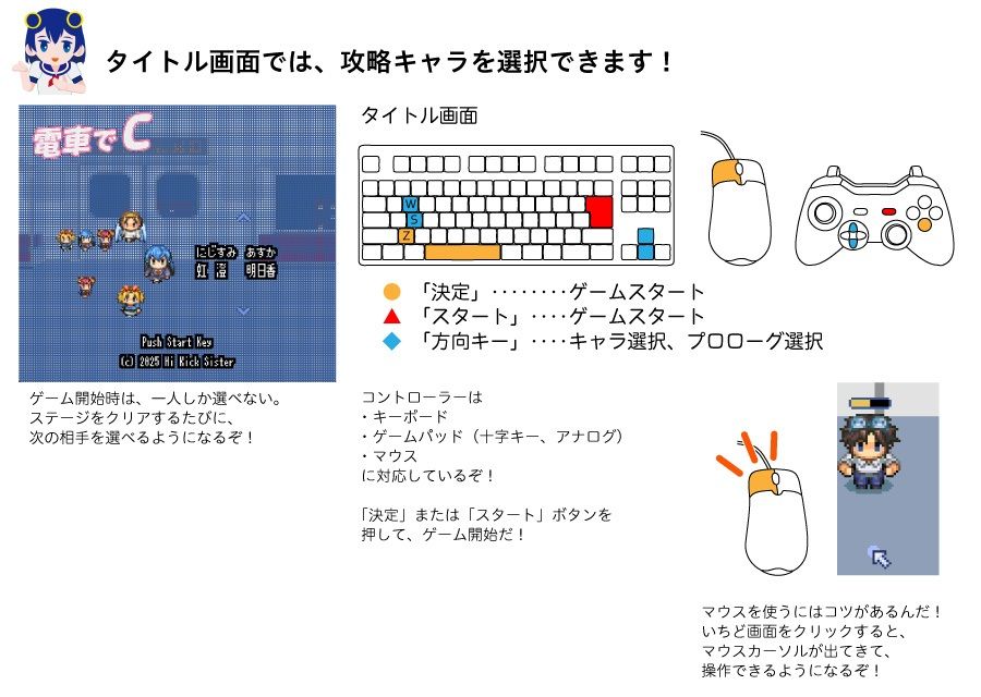 電車でC