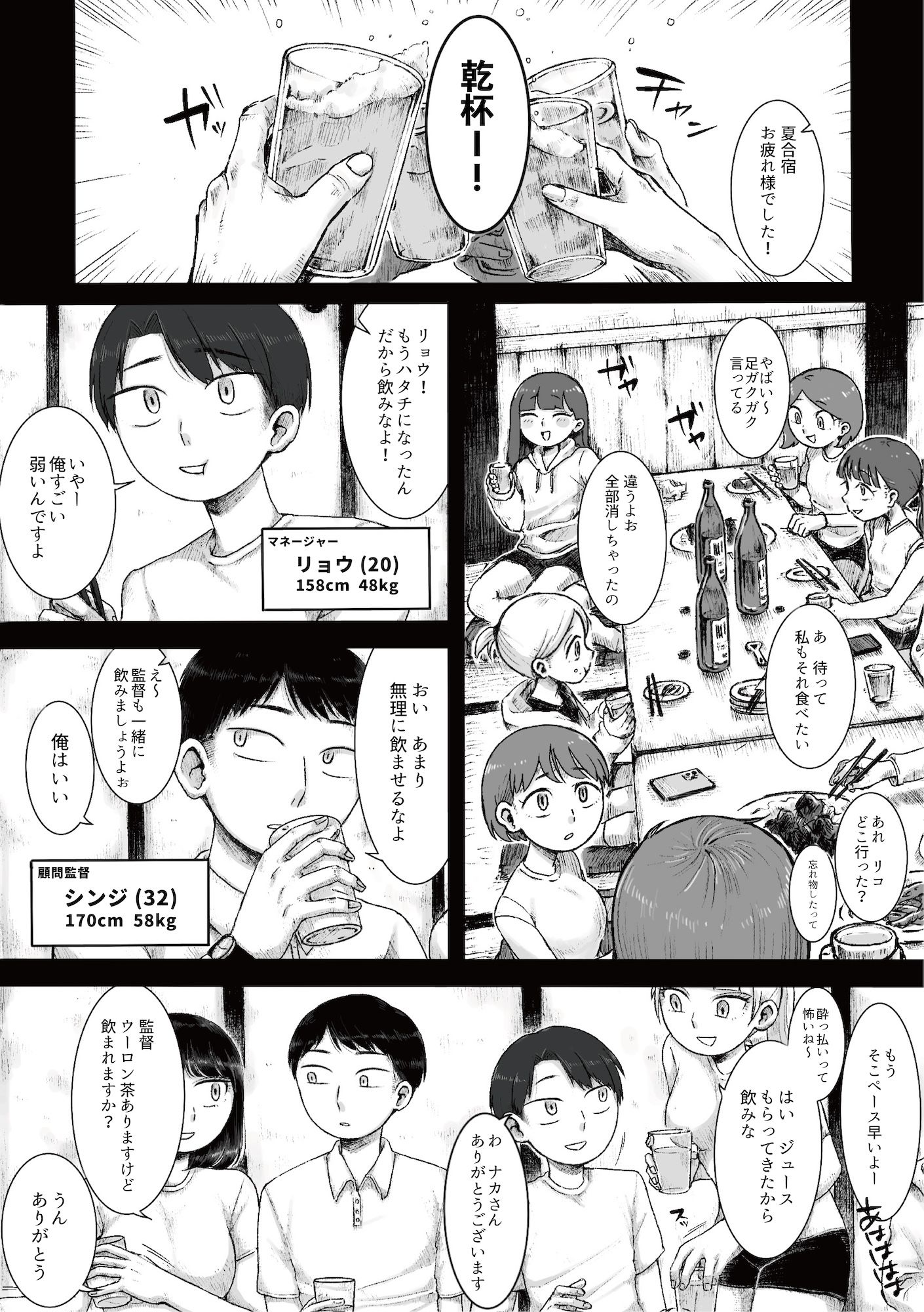 ドS女子バレー部員による男狩り合宿 〜オトコのくせに泣いて失禁しちゃうの？男廃業リンチのターゲットにされ強●M男堕ちさせられた若手監督と男子マネ〜