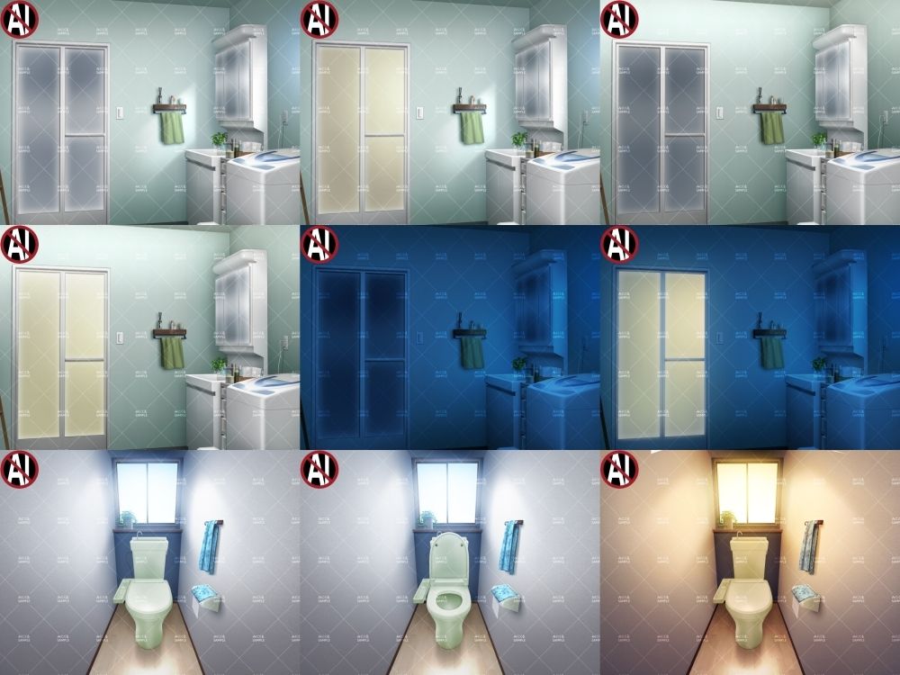 みにくる背景CG素材集『日常編』-水回り02-