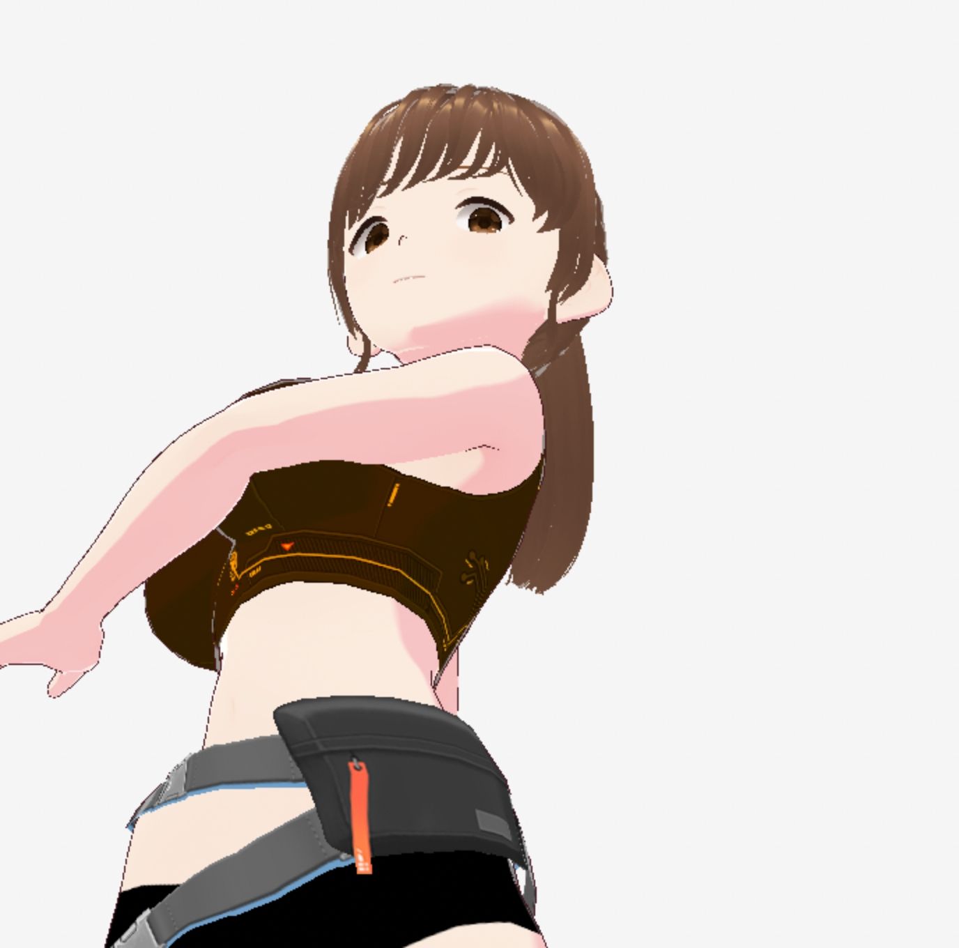 戦ってるようなファッションブラの巨乳美女（セリフなし 3DCGモデル イラスト集）